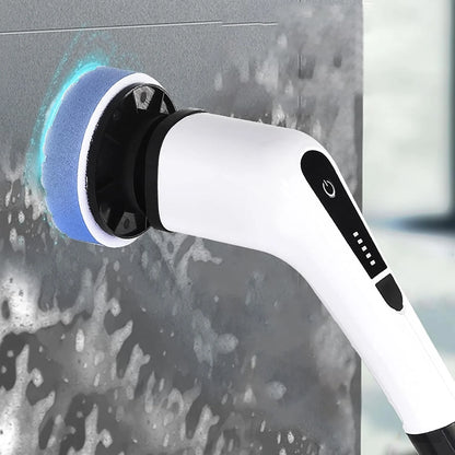 Cepillo de Limpieza Eléctrico Giratorio 9 en 1 - Ideal Para Baño, Cocina y Coche