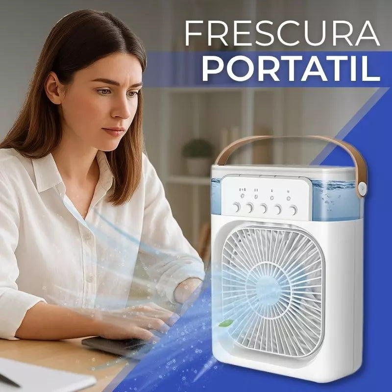 Ventilador 3 en 1 | Humidificador + Ventilador + Luz LED
