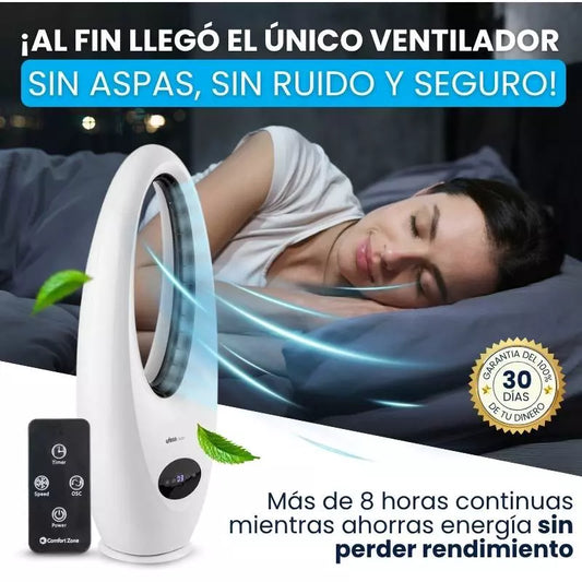 Ventilador de Torre sin Aspas - El más potente, seguro y silencioso del mercado