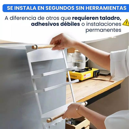 Organizador Magnético para Nevera - El único que no se cae, no se oxida y no te estorba