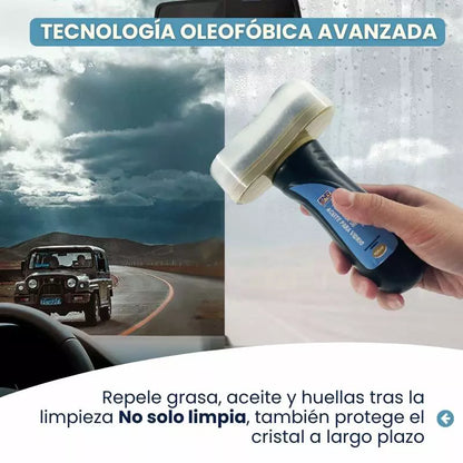 Limpiador de Cristales para Coche con Barrera Oleofóbica Comprobada