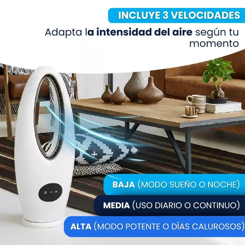 Ventilador de Torre sin Aspas - El más potente, seguro y silencioso del mercado