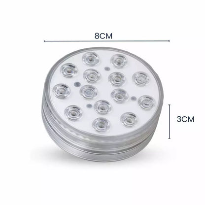 Pack x4 Luces LED Subacuáticas RGB – Inalámbricas, Sumergibles y con Control Remoto