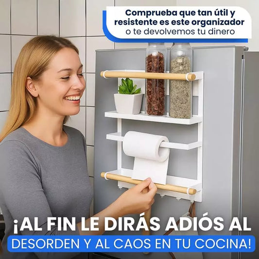 Organizador Magnético para Nevera - El único que no se cae, no se oxida y no te estorba